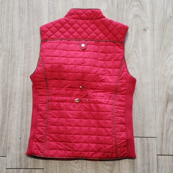 VEST Quilted red vest - Picture 4 of 10